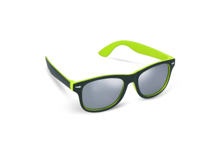 Lunettes de soleil miroir UV400 Tate promotionnelles Vert clair